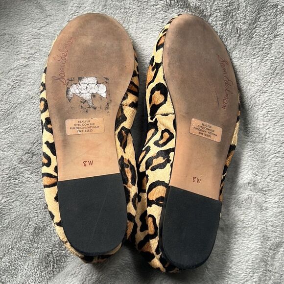 Sam Eldeman leopard print flats - Picture 3 of 4